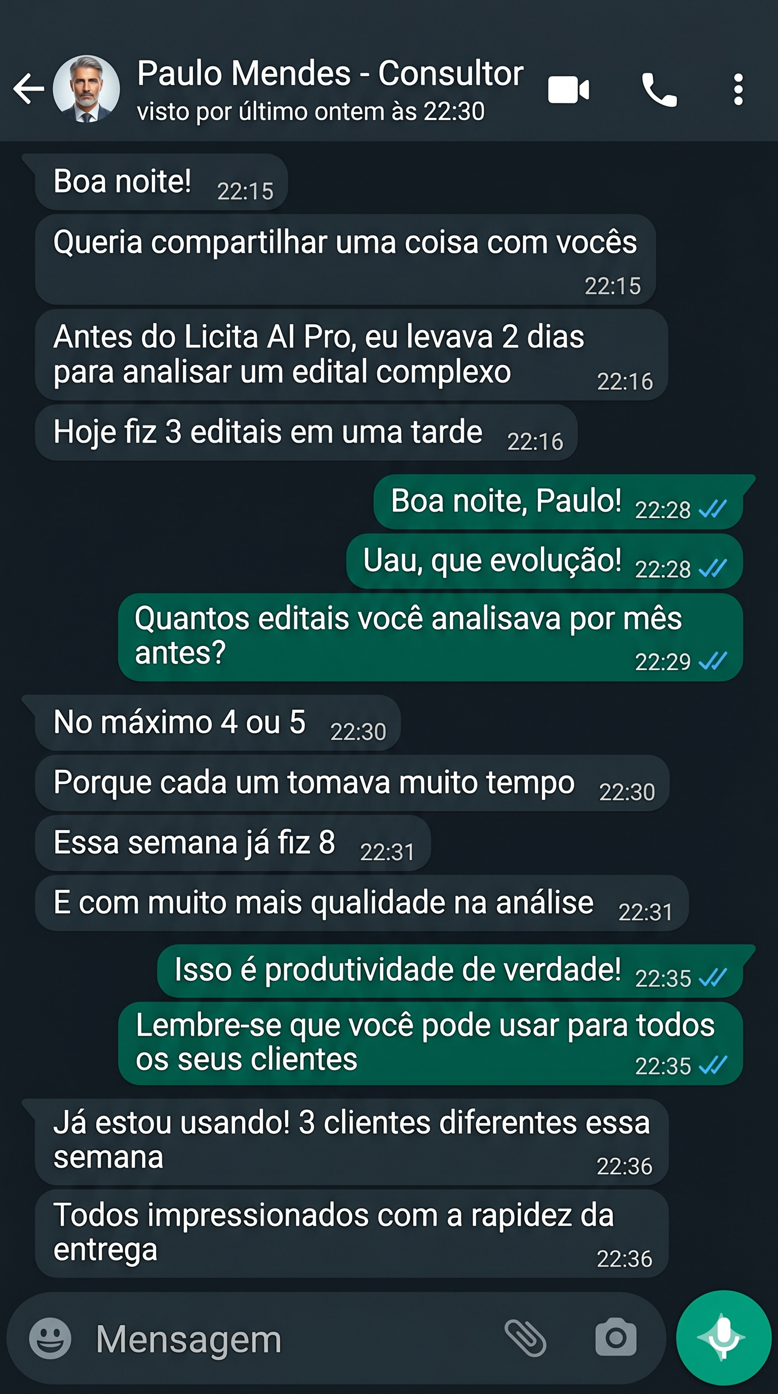 Depoimento Cliente
