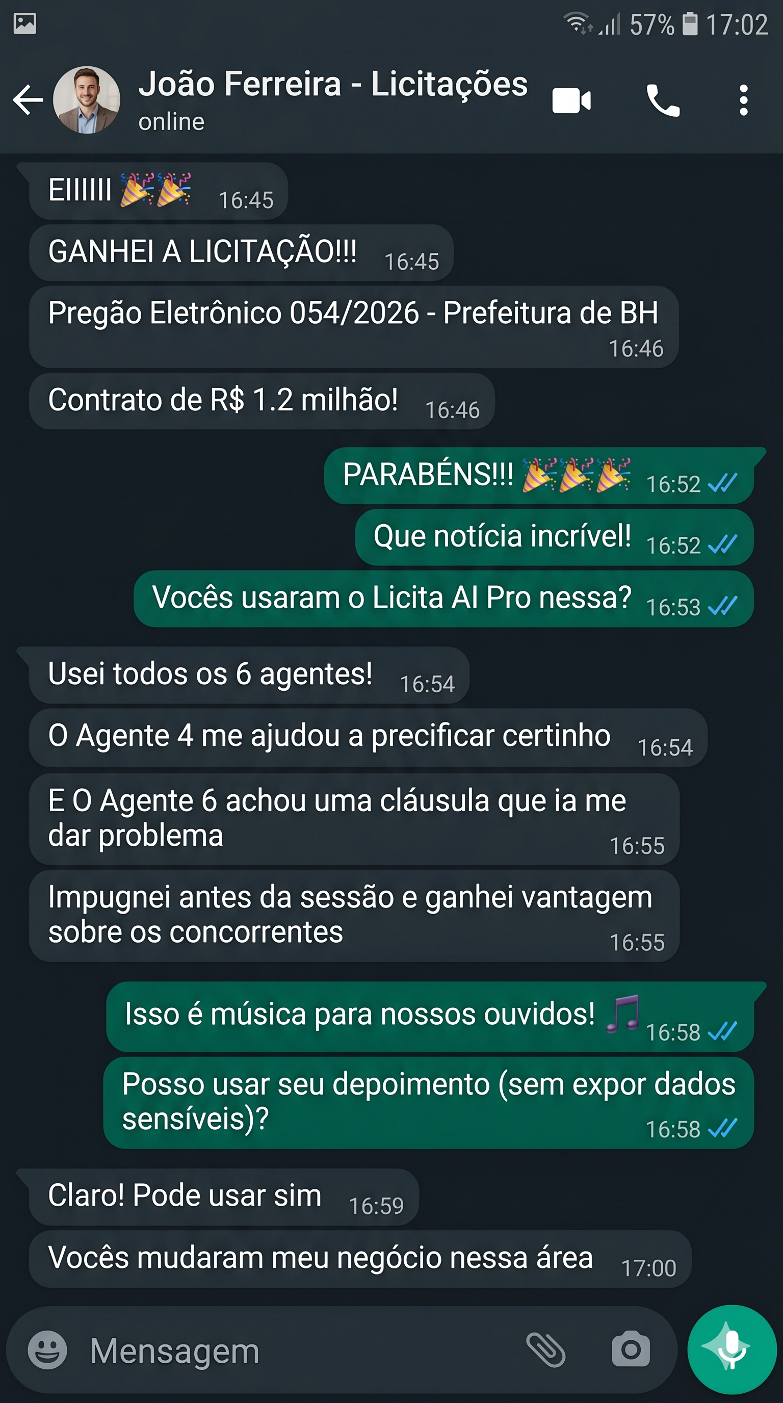 Depoimento Cliente